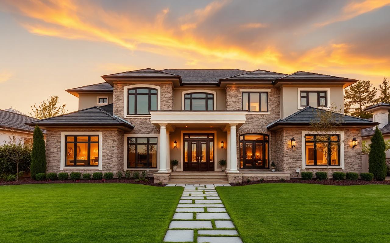 Luxury DFW home exterior