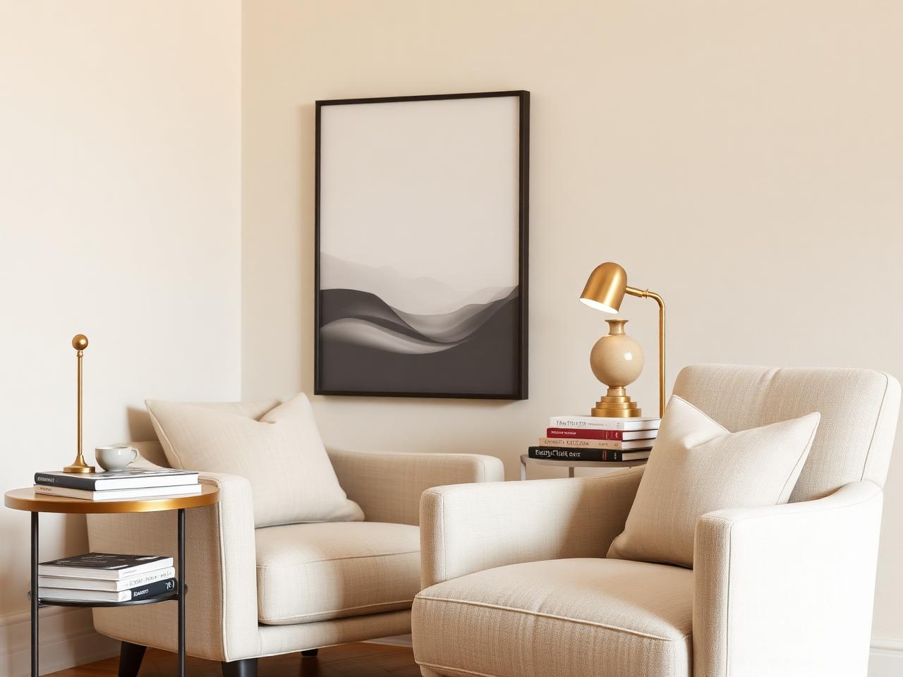 Elegantly styled interior detail